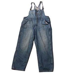 Madewell Ladies XXL Denim Overalls K9154 Straight Leg Zip Sold Out! Country FARM